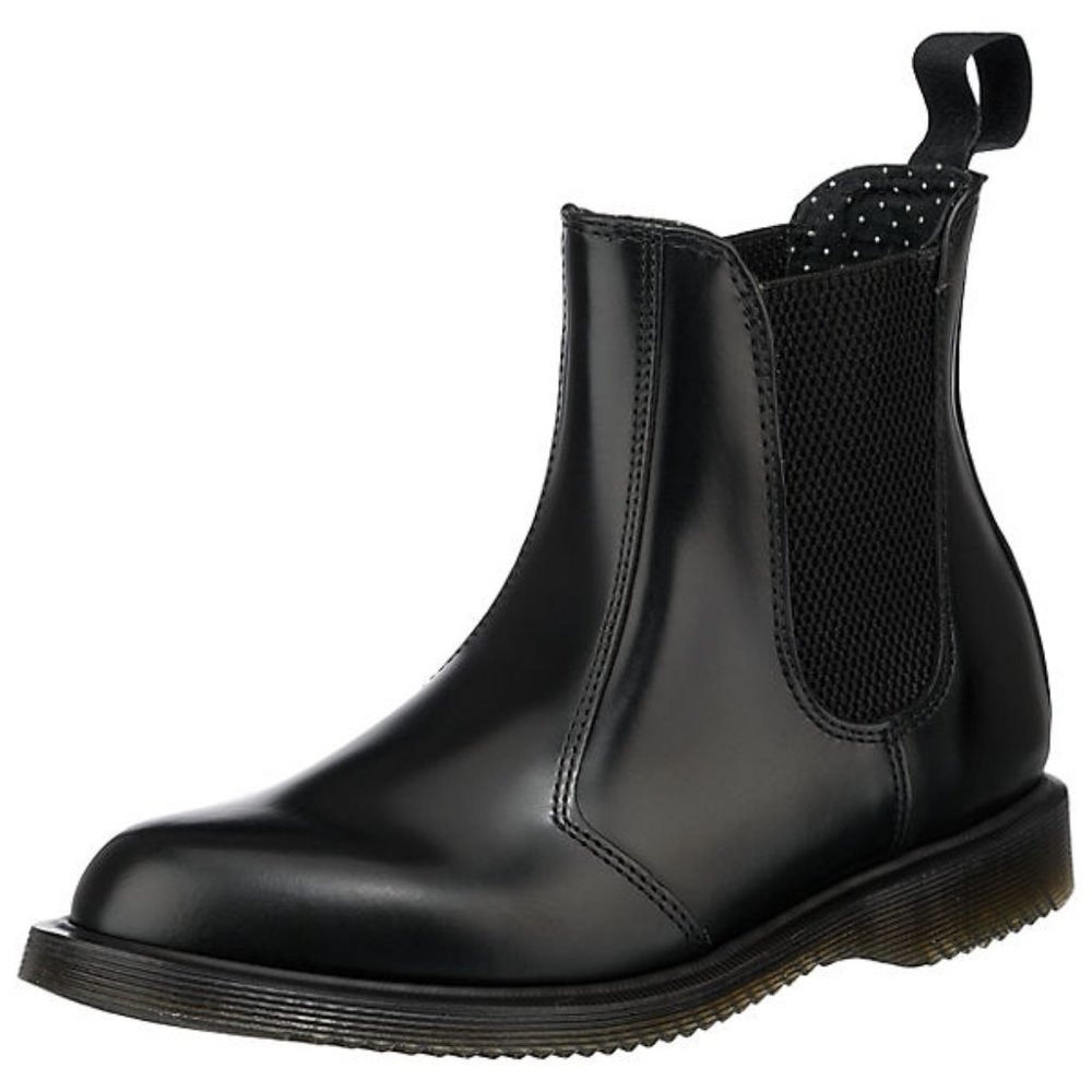 Womens Black Dr Martens Flora Chelsea Boots